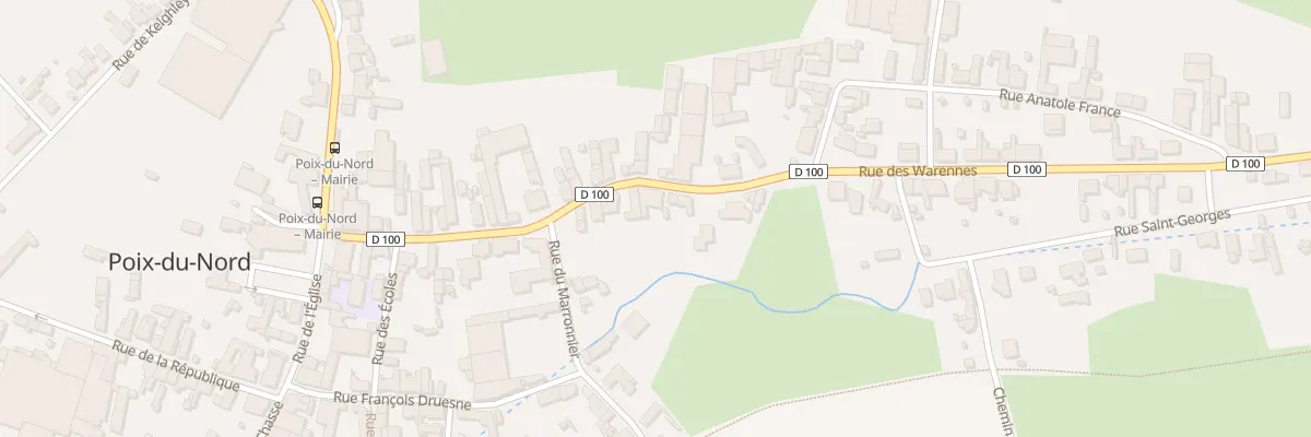 Plan du 32 Rue Pasteur à Poix-du-Nord