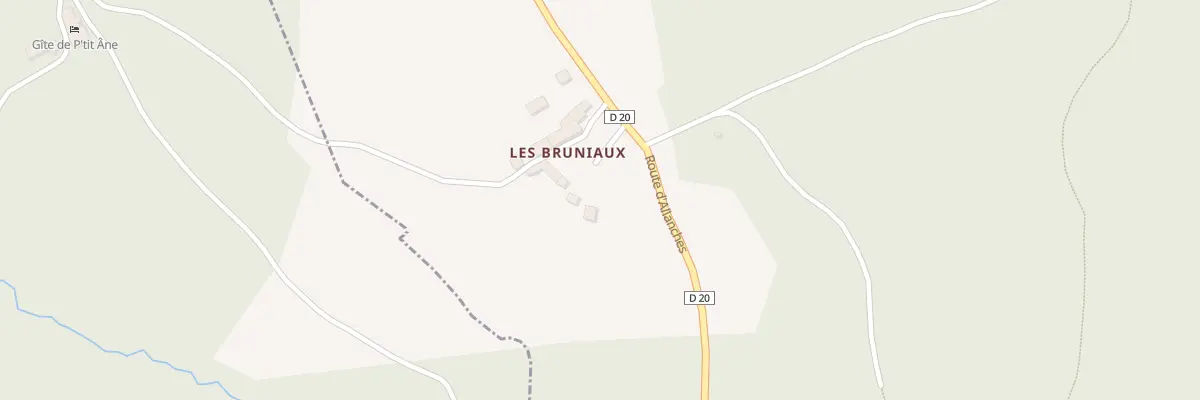 Plan des Bruniaux à Connangles