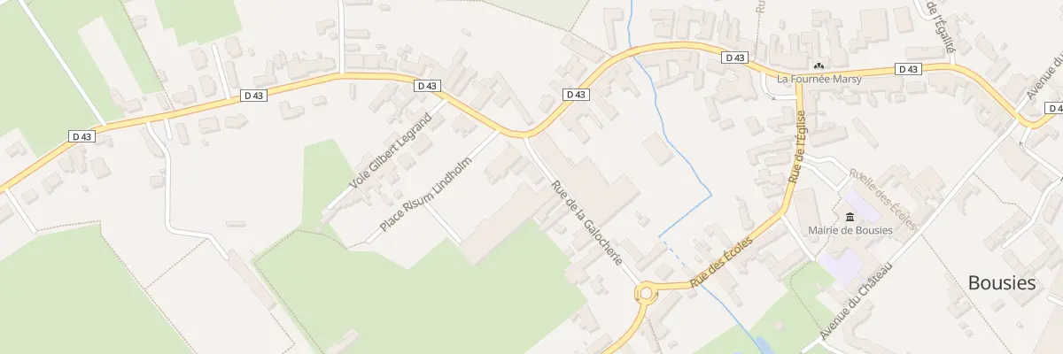Plan du 3 Rue de la Galocherie à Bousies