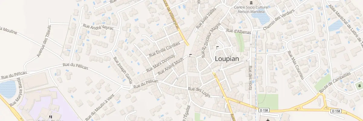 Plan du 27 Rue Jean Jaures à Loupian