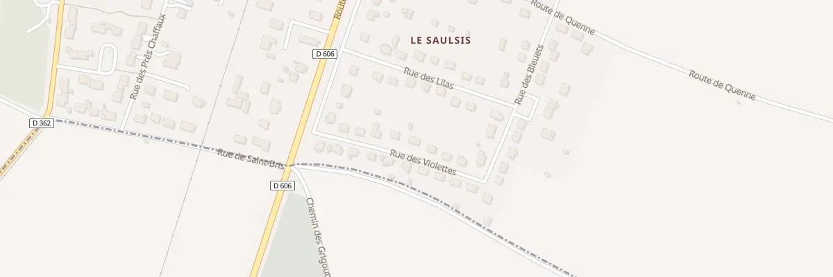 Plan du 41 Rue des Violettes à Augy
