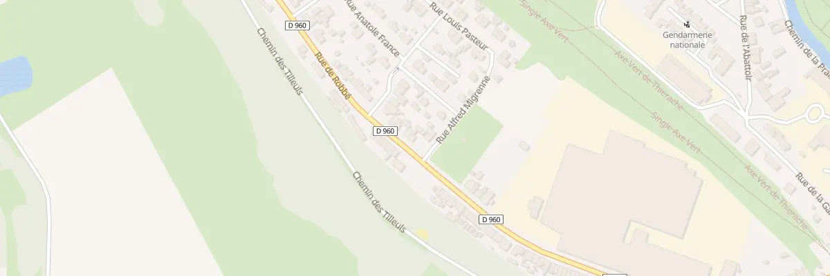 Plan du 954 Rue de Robbé à Guise