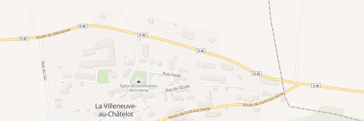 Plan du 9 Rue Haute à La Villeneuve-au-Châtelot