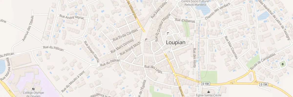 Plan du 14 Rue Jean Jaures à Loupian