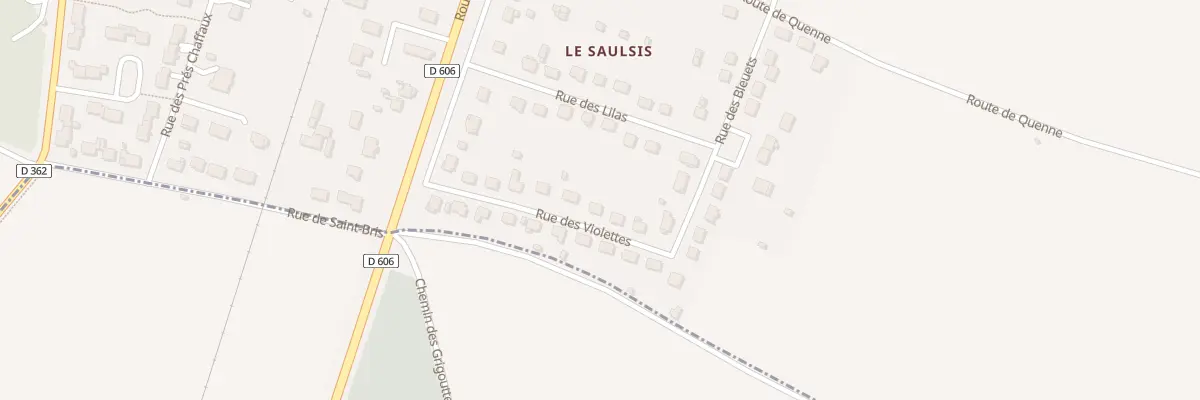 Plan du 43 Rue des Violettes à Augy