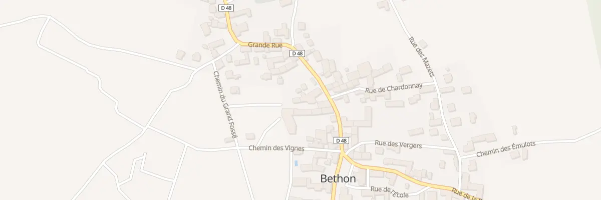 Plan du 47 Vc Grande Rue à Bethon