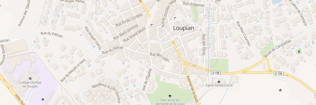 Plan du 10 Rue des Logis à Loupian