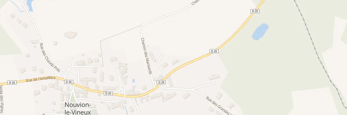 Plan du 3 Rue du Bois des Roses à Nouvion-le-Vineux