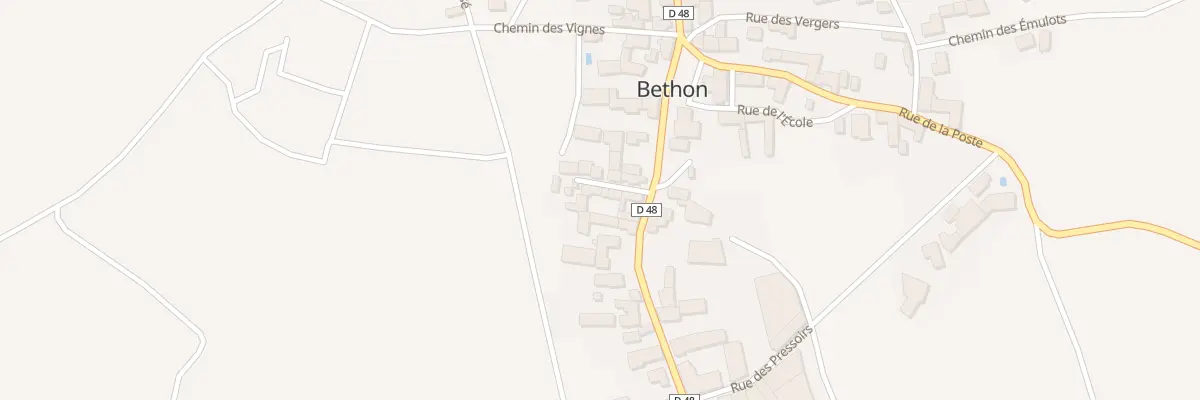 Plan du 5 Imp des Biennes à Bethon