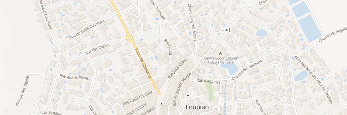 Plan du 6 Rue Haute à Loupian
