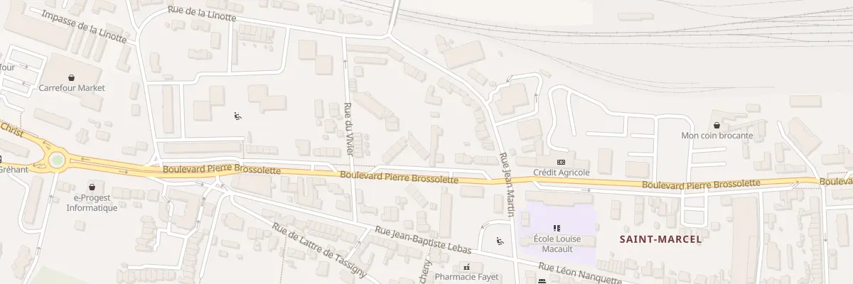 Plan du 76 Bd Pierre Brossolette à Laon