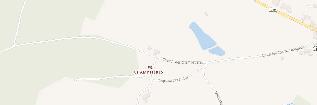 Plan du 5081 Les Plates à Cistrières