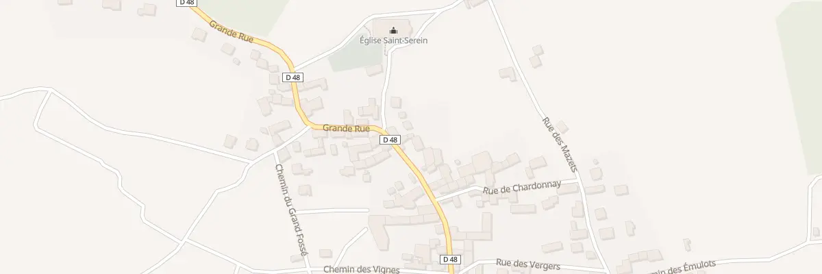 Plan du 42 Vc Grande Rue à Bethon