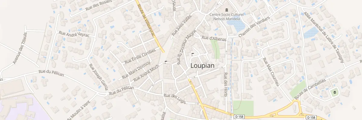 Plan du 12 Rue du Docteur Magne à Loupian