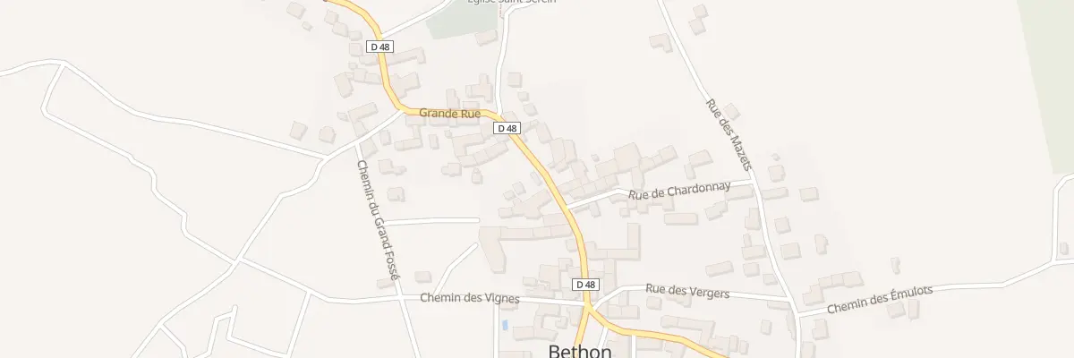 Plan du 53 Vc Grande Rue à Bethon