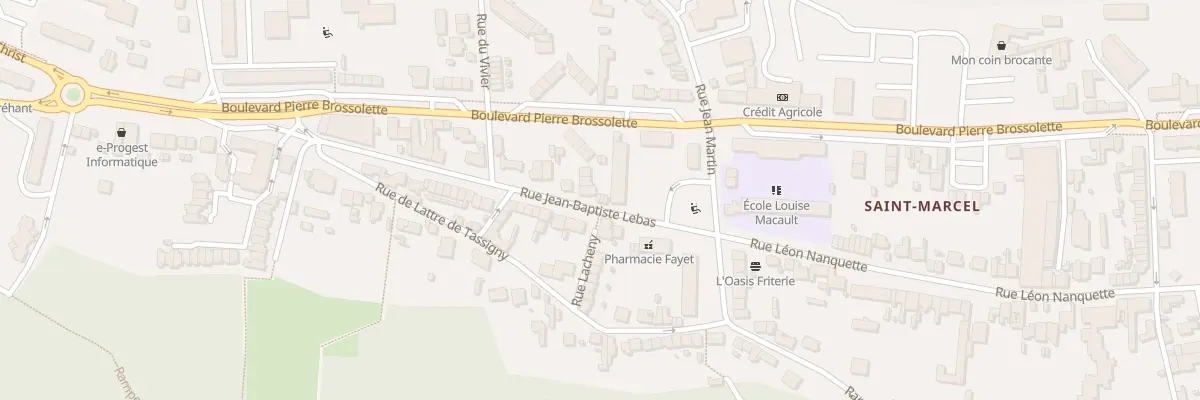 Plan du 167 Bd Pierre Brossolette à Laon