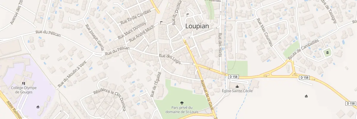 Plan du 12 Rue des Logis à Loupian
