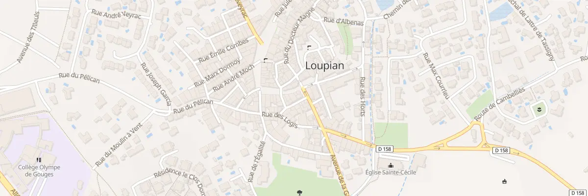 Plan du 5987F Rue Jean Jaures à Loupian