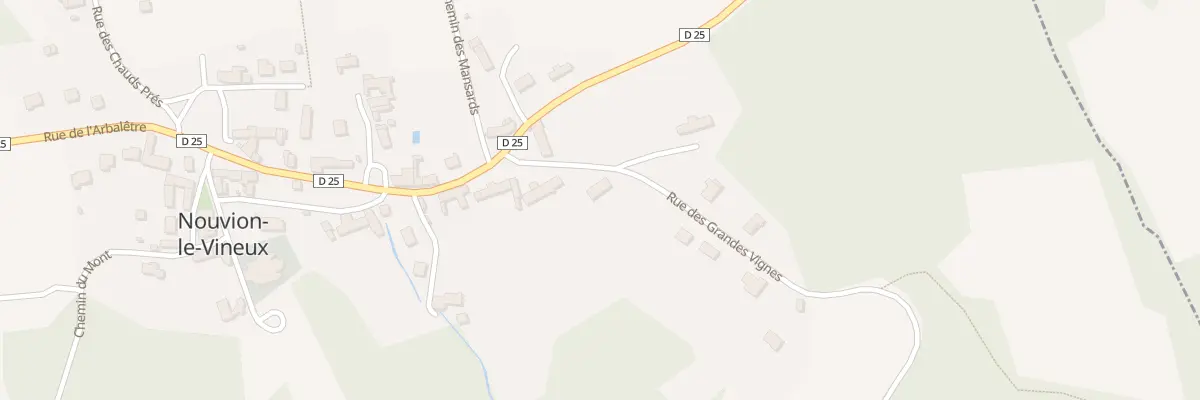 Plan du 2 Rue des Grandes Vignes à Nouvion-le-Vineux