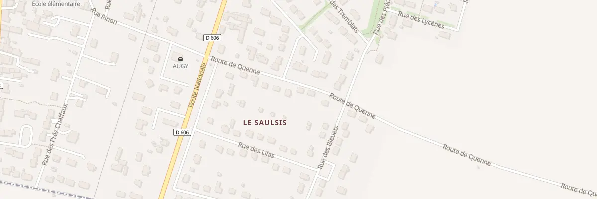 Plan du 7 Rte de Quenne à Augy