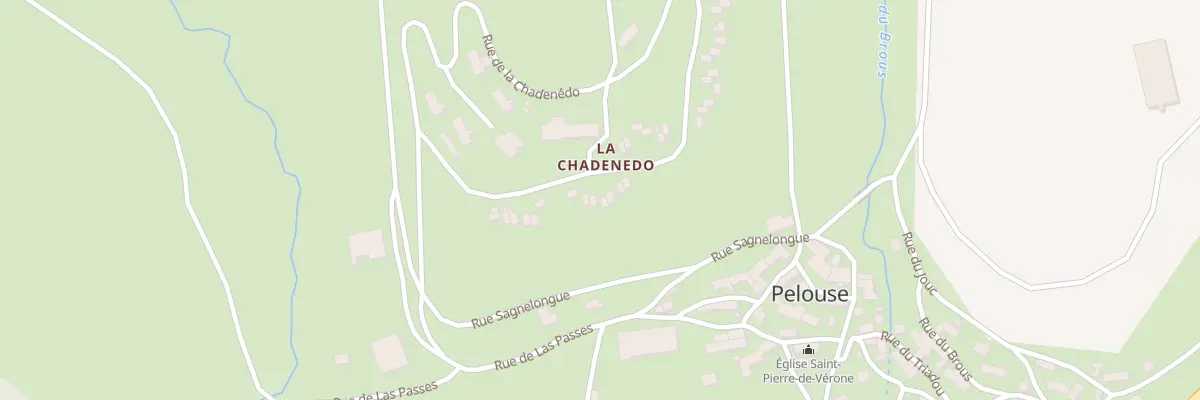 Plan du 722 Rue de la Chadenédo à Pelouse