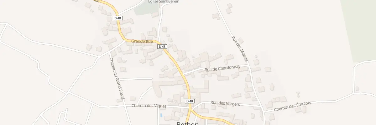 Plan du 34 Vc Grande Rue à Bethon