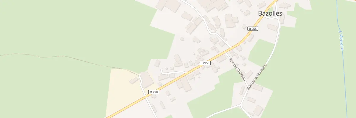 Plan du 217 Le Bourg à Bazolles