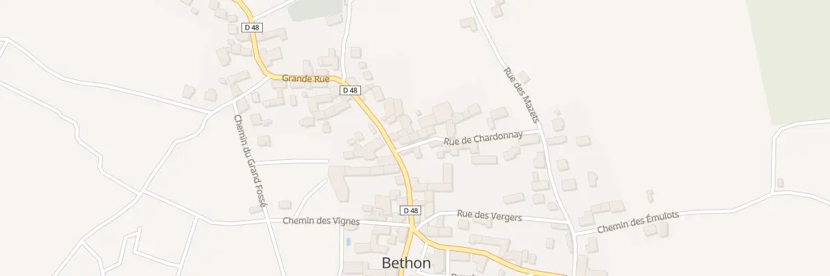 Plan du 3 Rue du Chardonnay à Bethon