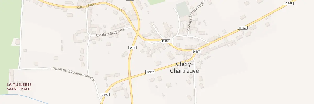 Plan du 13 Rue du Cpl Henry Goodmann à Chéry-Chartreuve