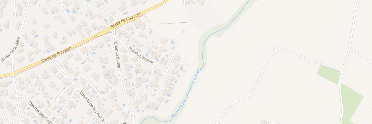 Plan du 21 Lot Le Souquet à Villeveyrac