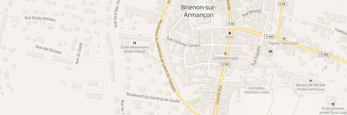 Plan du 4 Rue Bouribault à Brienon-sur-Armançon