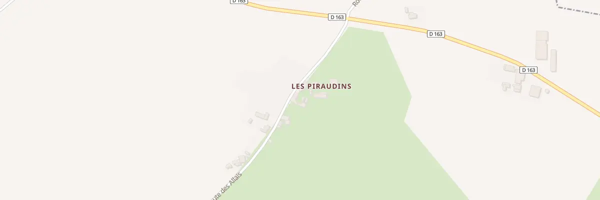 Plan du 5 Vge des Piraudins à Chavroches