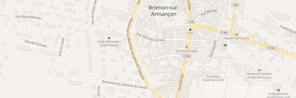 Plan du 6 Rue Bouribault à Brienon-sur-Armançon