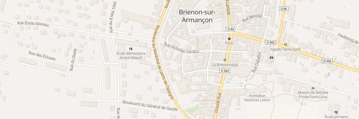 Plan du 8B Rue Bouribault à Brienon-sur-Armançon