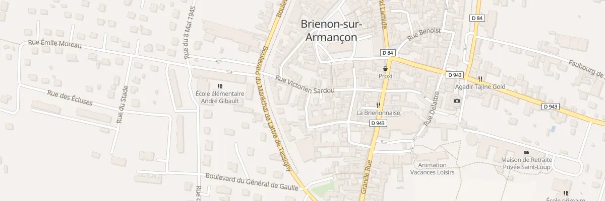 Plan du 8 Rue Bouribault à Brienon-sur-Armançon