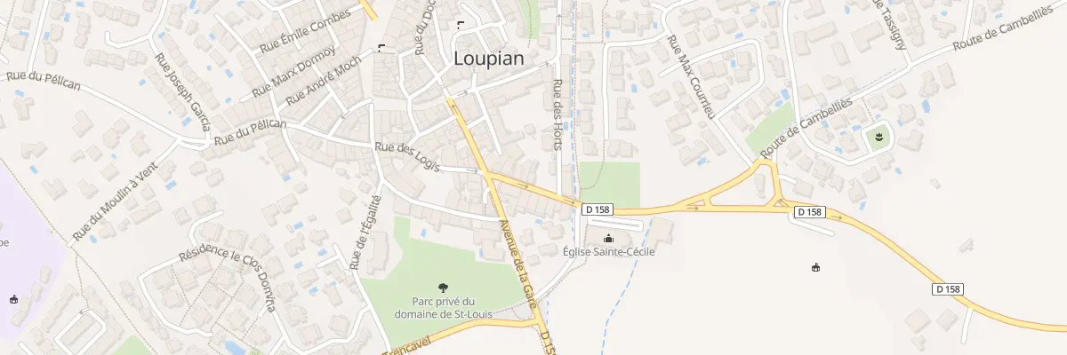 Plan du 3B Av Louis Frédéric Rouquette à Loupian