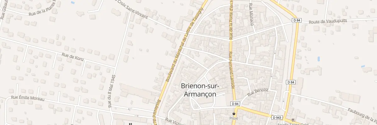 Plan du 6 Rue des Mardelles à Brienon-sur-Armançon