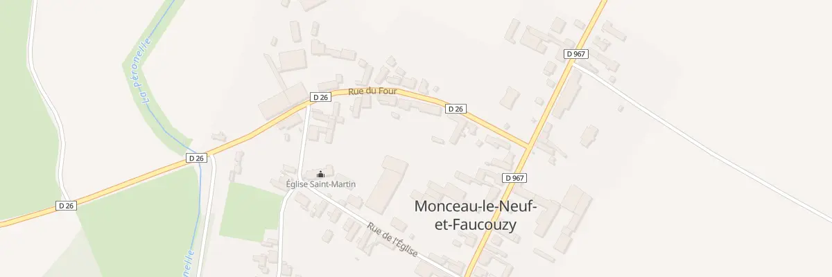 Plan du 3 Rue du Four à Monceau-le-Neuf-et-Faucouzy