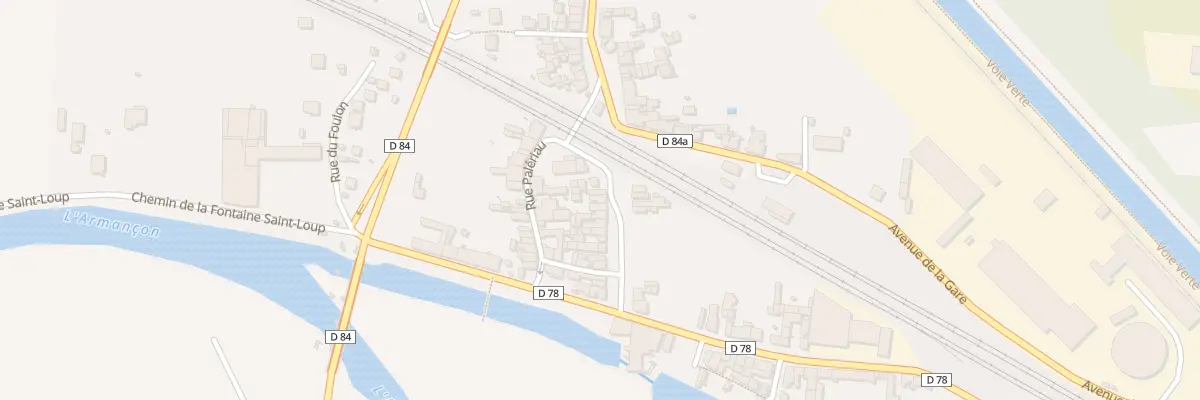 Plan du 28 Rue du Faubourg du Port à Brienon-sur-Armançon