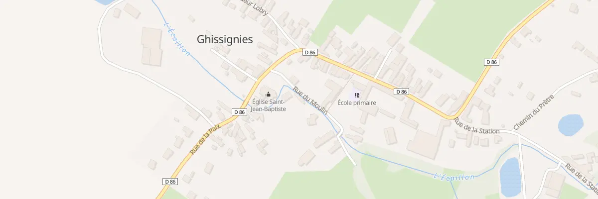 Plan du 2 Rue du Moulin à Ghissignies