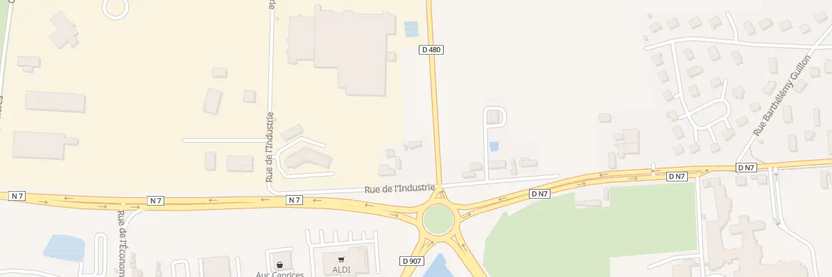 Plan du 2 Rue de l’Industrie à Lapalisse