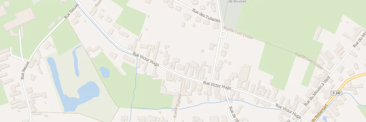 Plan du 30 Rue Victor Hugo à Bousies