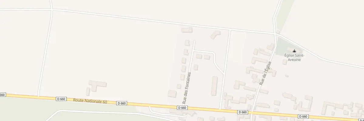 Plan du 7 Rue des Fontaines à Vulaines