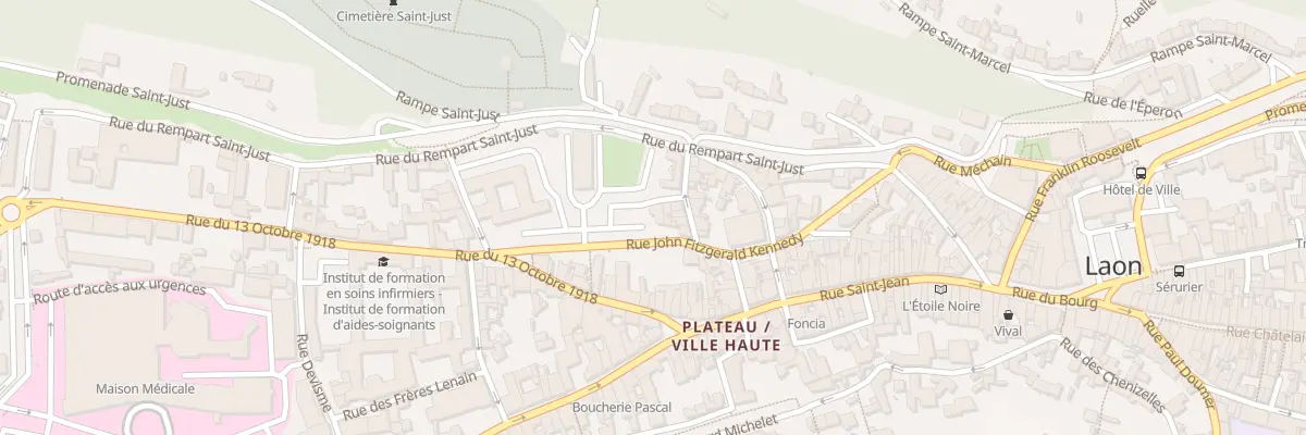 Plan du 26 Rue John F Kennedy à Laon
