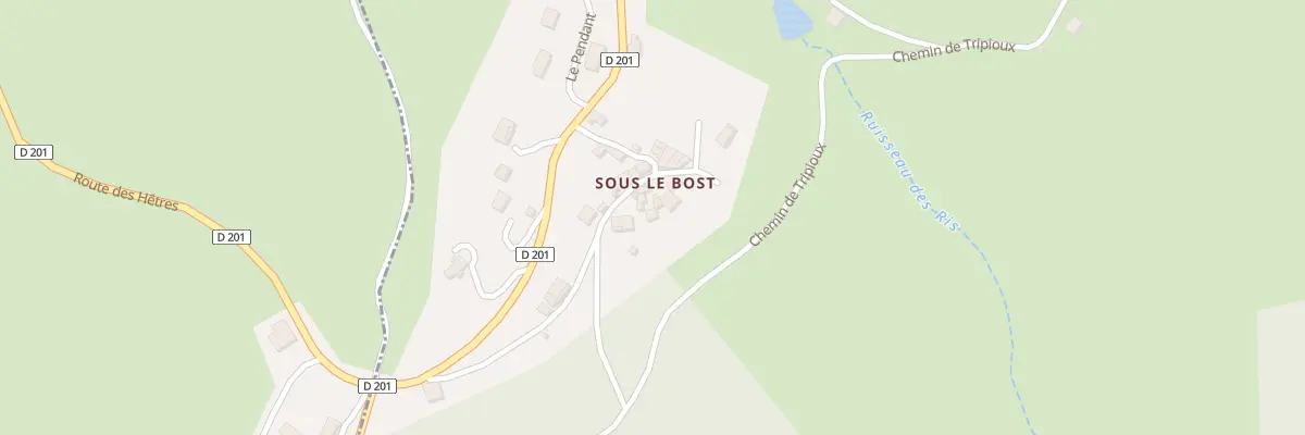 Plan du 5011 Sous le Bost à Palladuc
