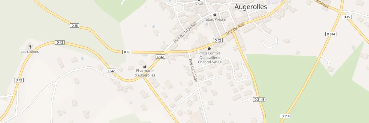 Plan du 5410 Le Bourg à Augerolles