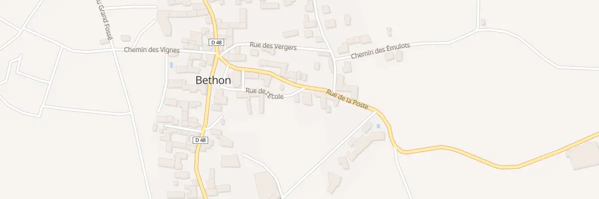 Plan du 10 Rue des Ecoles à Bethon