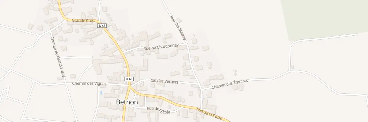 Plan du 9 Rue des Mazets à Bethon