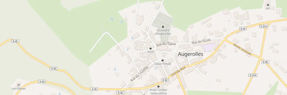 Plan du 14 Rue de l’Eglise à Augerolles