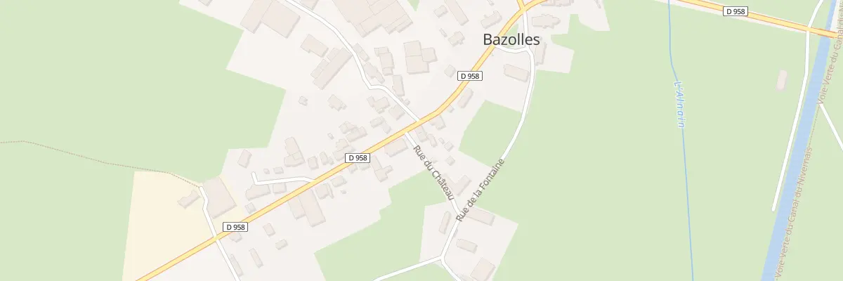 Plan du 2 Rue du Château à Bazolles